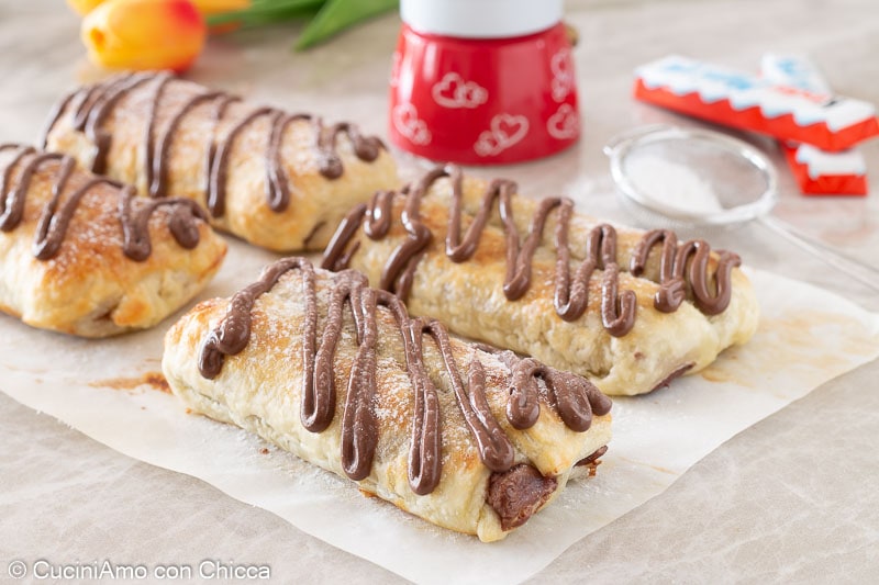 Blätterteig mit Kinder-Riegeln