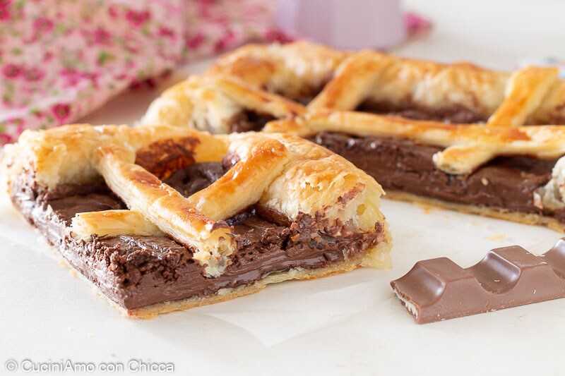 Blätterteigkuchen mit Nutella