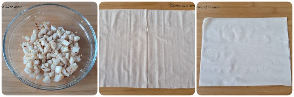 Blätterteigrollen mit Birnen Cucina vista mare