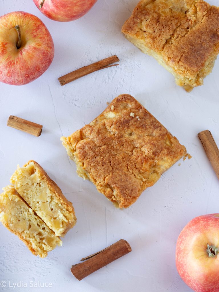 blondies mit äpfeln
