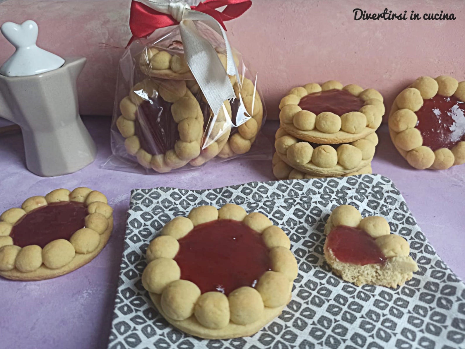 Blumenförmige Tartelettes
