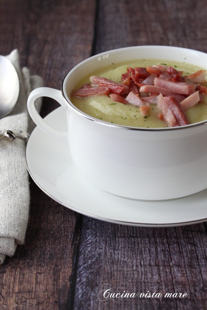 Blumenkohlcremesuppe Küche mit Meerblick
