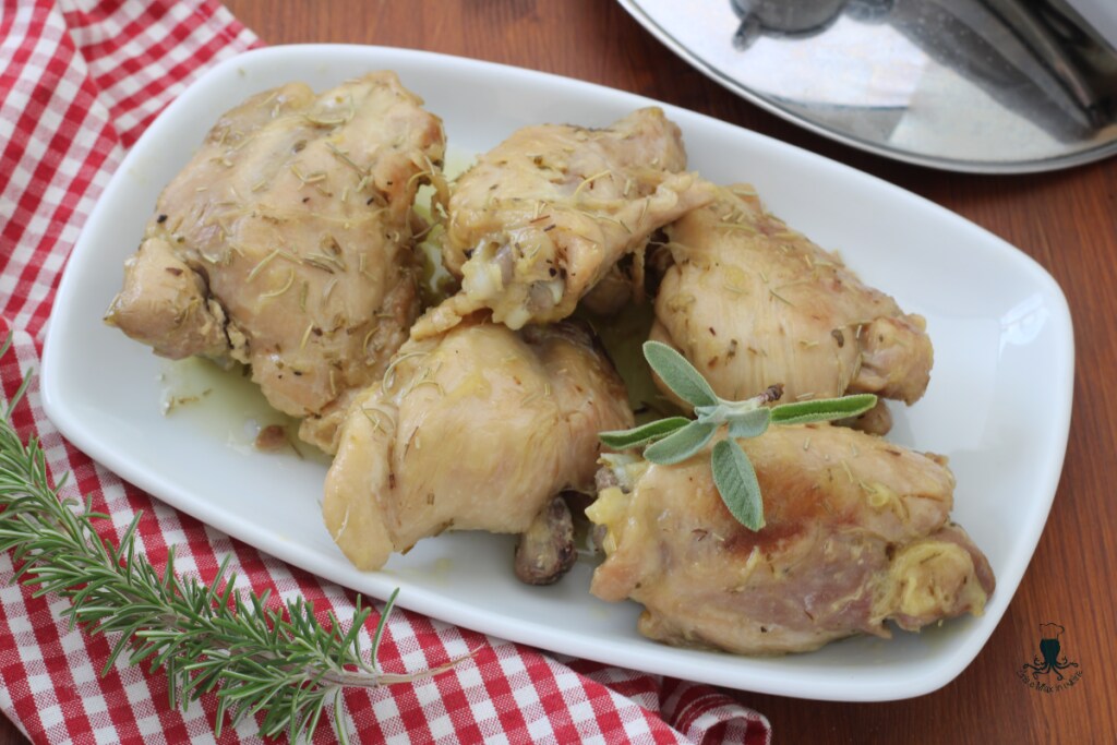 Brathähnchen mit dem Schnellkochtopf, einfaches und schnelles Rezept.5