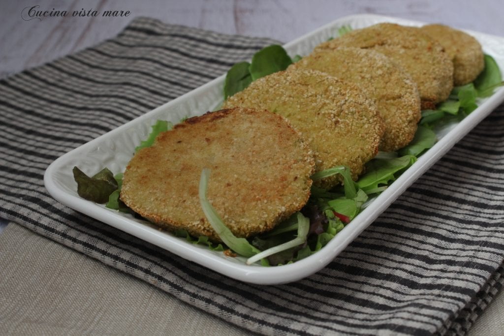 Brokkolischnitzel Küche mit Meerblick