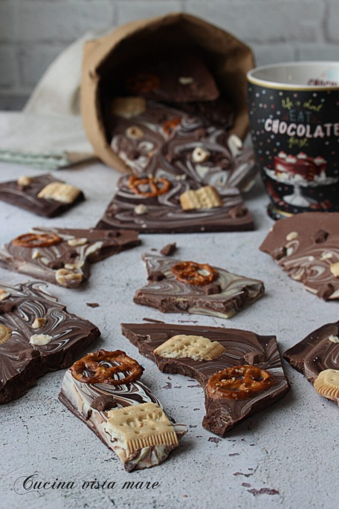 Bruchschkolade Küche mit Meeresblick