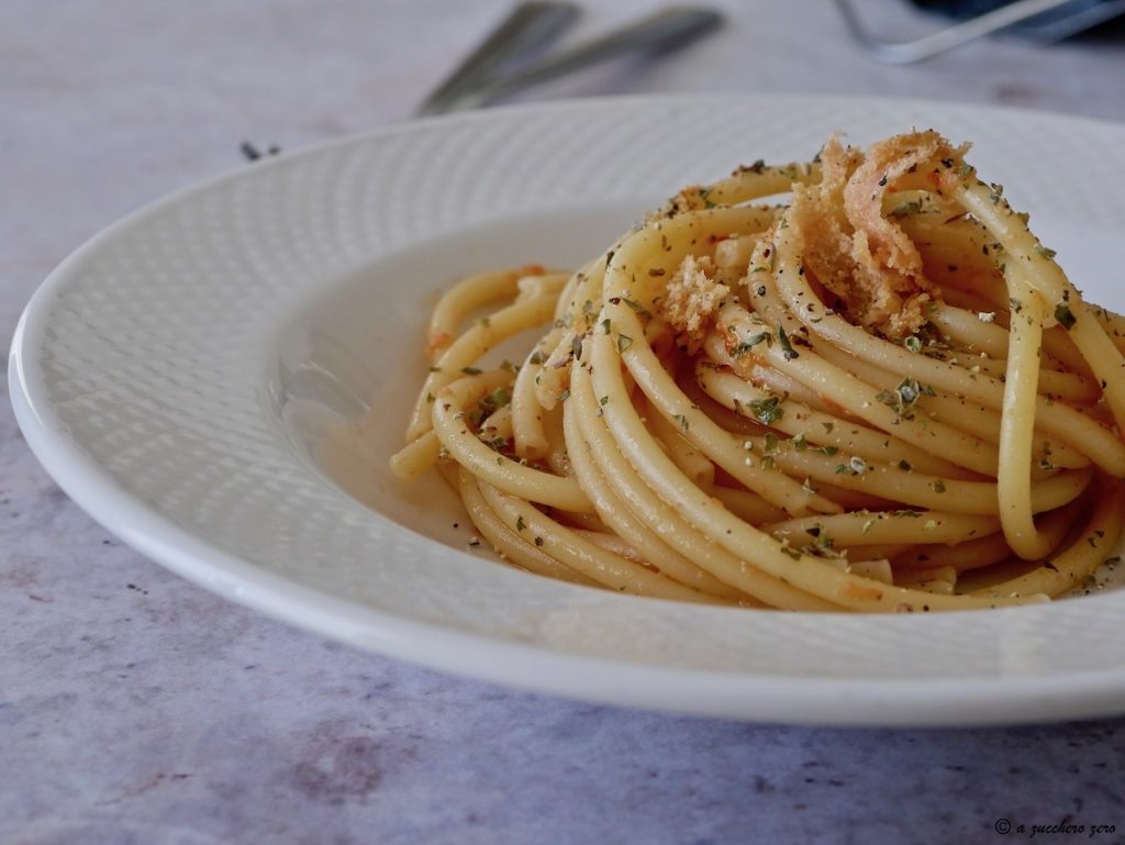 Bucatini mit Thunfisch-Bottarga und Oregano