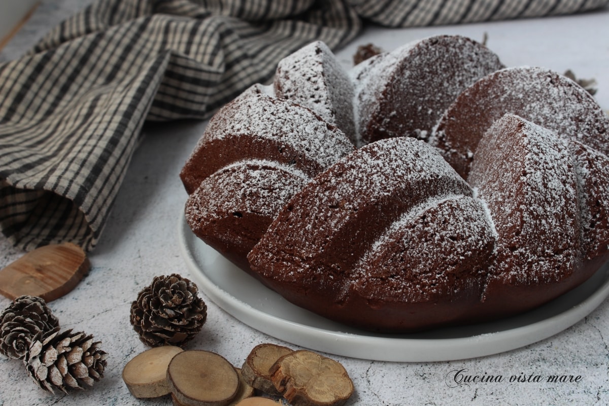 Bundt-Kuchen Kakao und Rum
