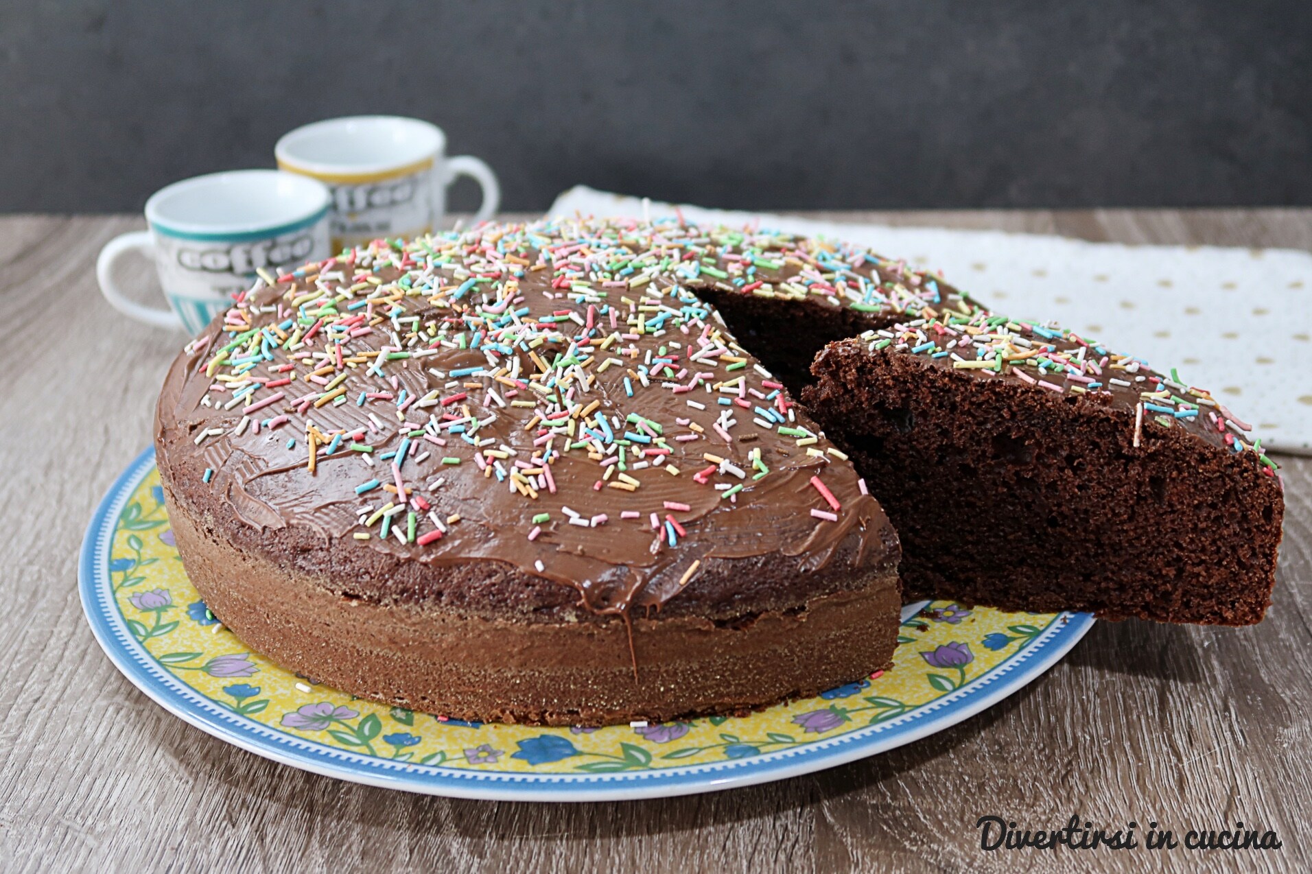 Bunter Nutella-Kuchen
