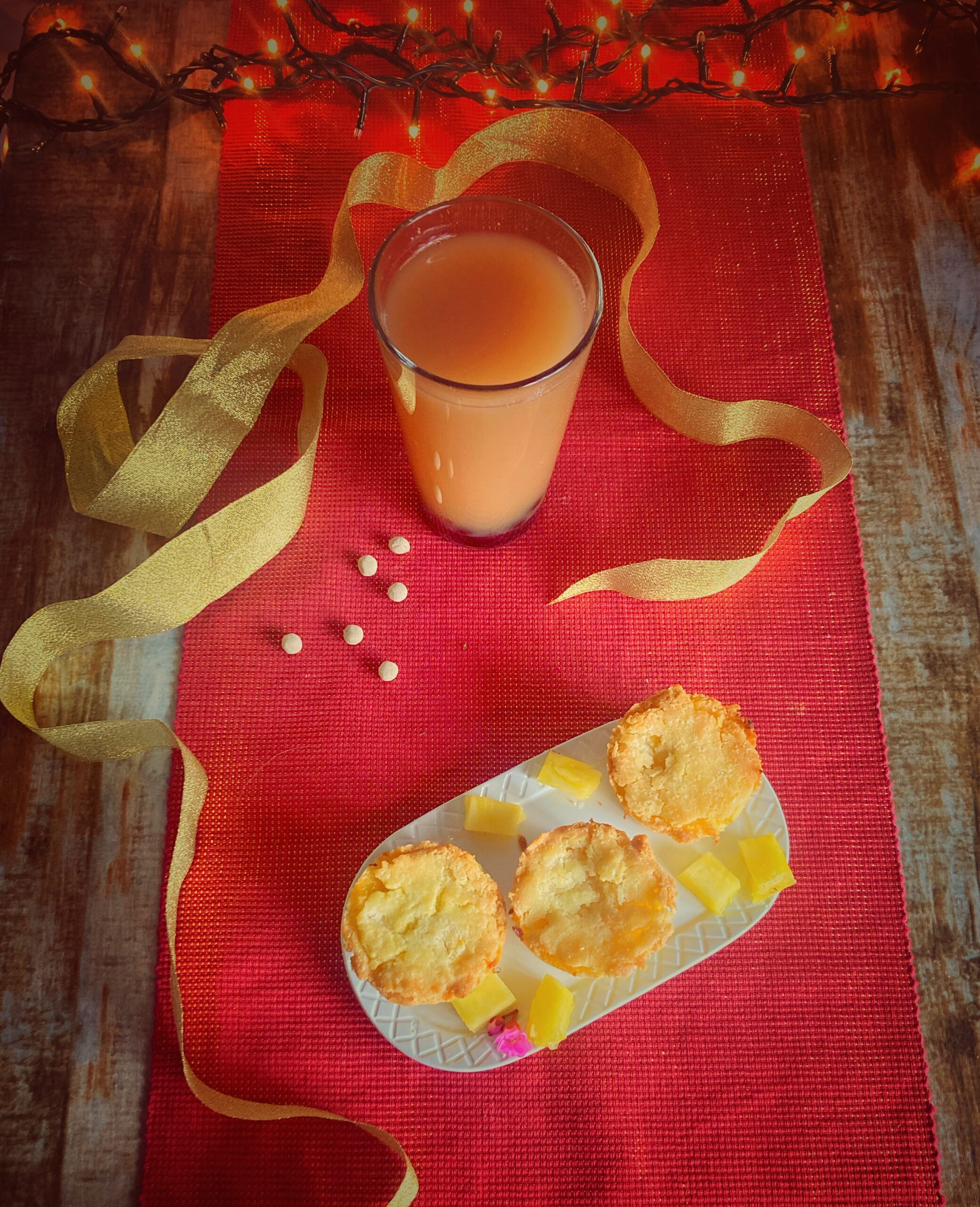 Ananaskuchen und Bubble Tea (Taiwan)