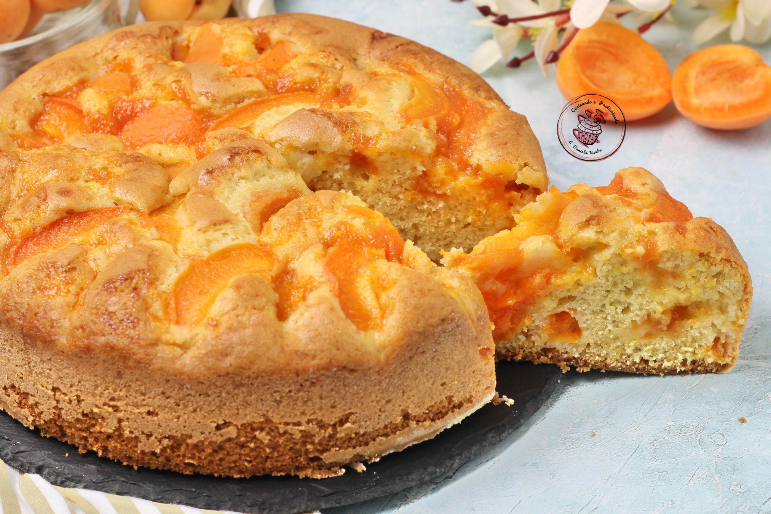 Weicher Aprikosenkuchen