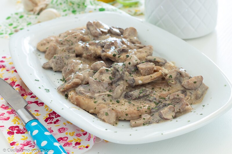 CREMIGE SCHNITZEL MIT PILZEN