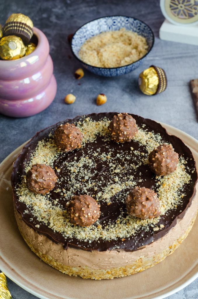 Rocher-Käsekuchen ohne Backen: ein unwiderstehlicher Nachtisch!