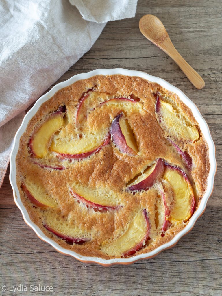 clafoutis mit pfirsichen
