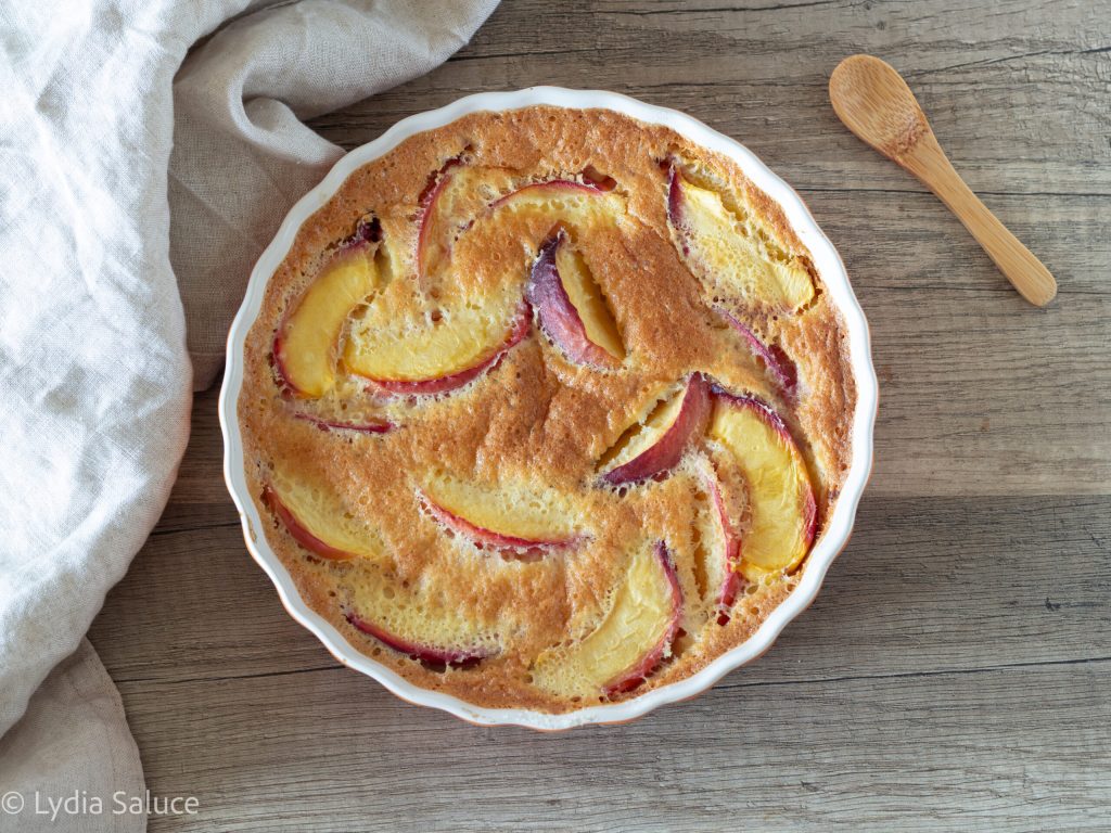 clafoutis mit pfirsichen