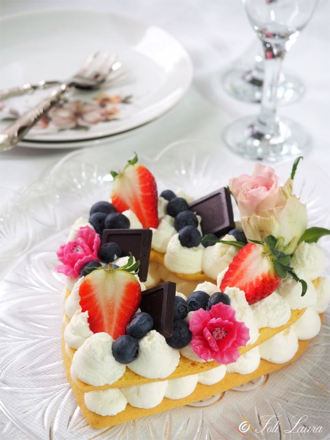 Cream Tart mit weichem Mürbeteig