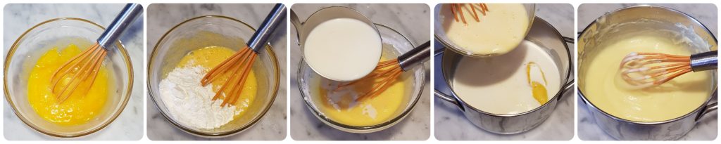 Panarello-Torte mit Pudding