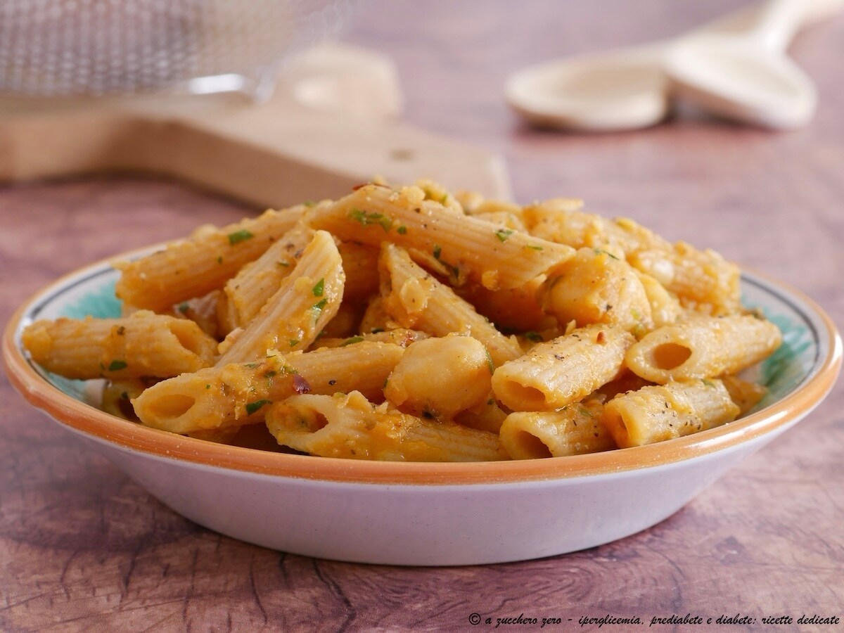 Cremige und schmackhafte Pasta mit Kichererbsen