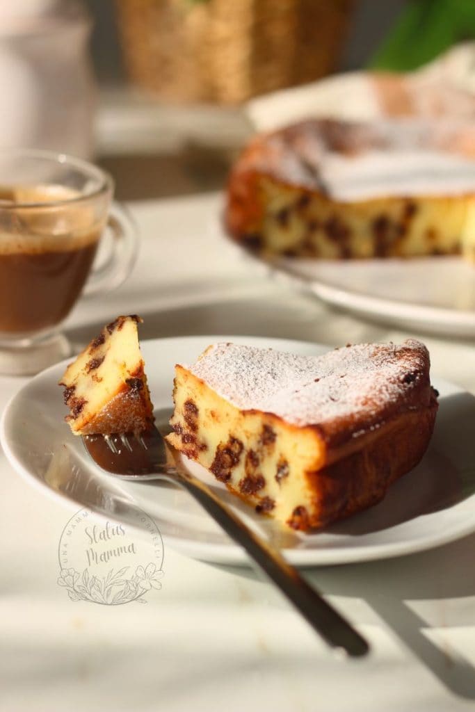 Cremiger Ricotta-Schokoladenkuchen, den du im Heißluftfritteuse Backst!: fertig in der Schüssel
