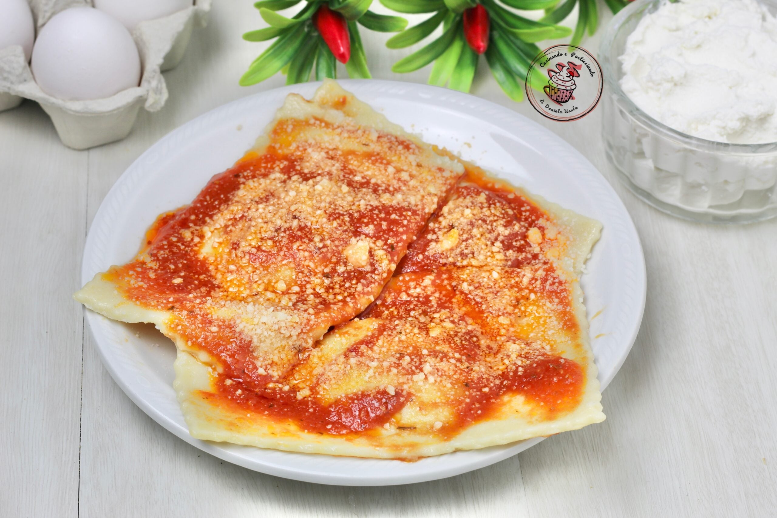 Riesen Ravioli auf Sardische Art