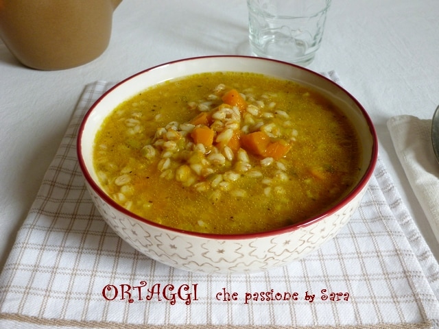 Dinkelsuppe und Kürbis Ortaggi che passione von Sara