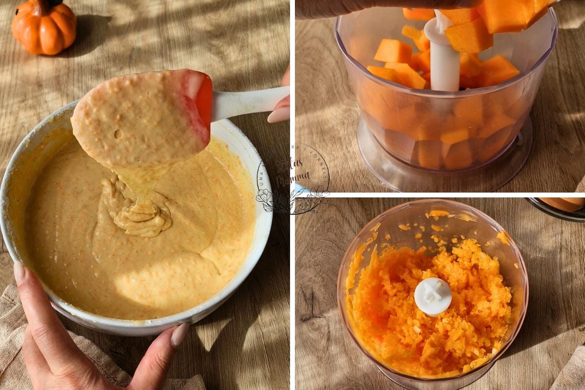 Entdecke den fluffigen Teig für Kürbiskuchen und -küchlein, perfekt für den Herbst!