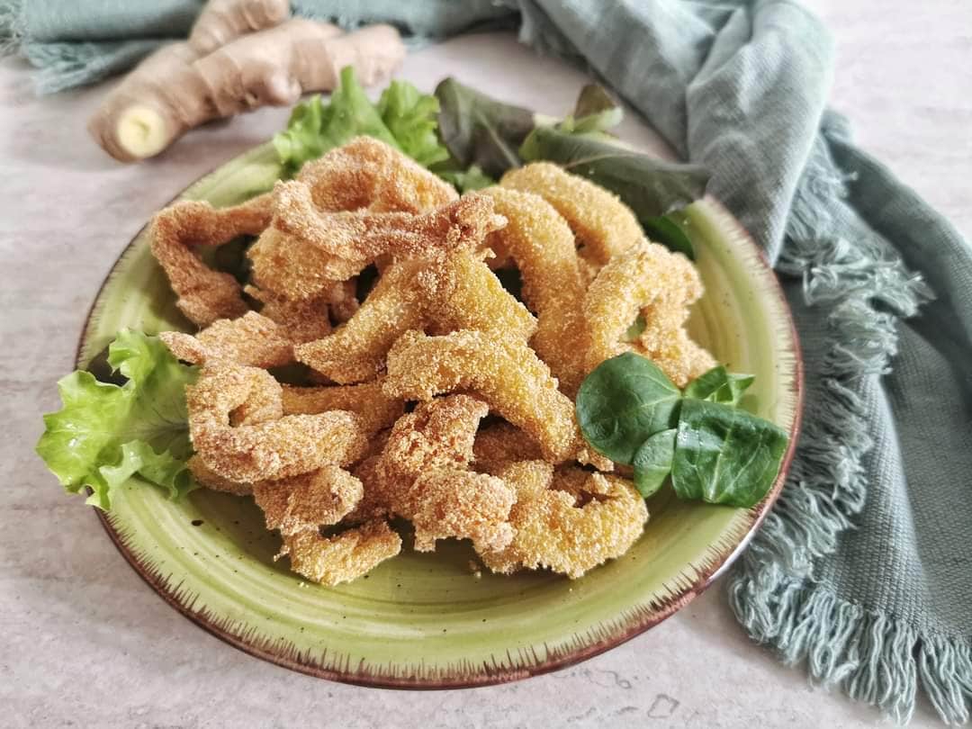 GEFÜLLTE INGEWERSCHNITZE VOM HÜHNCHEN