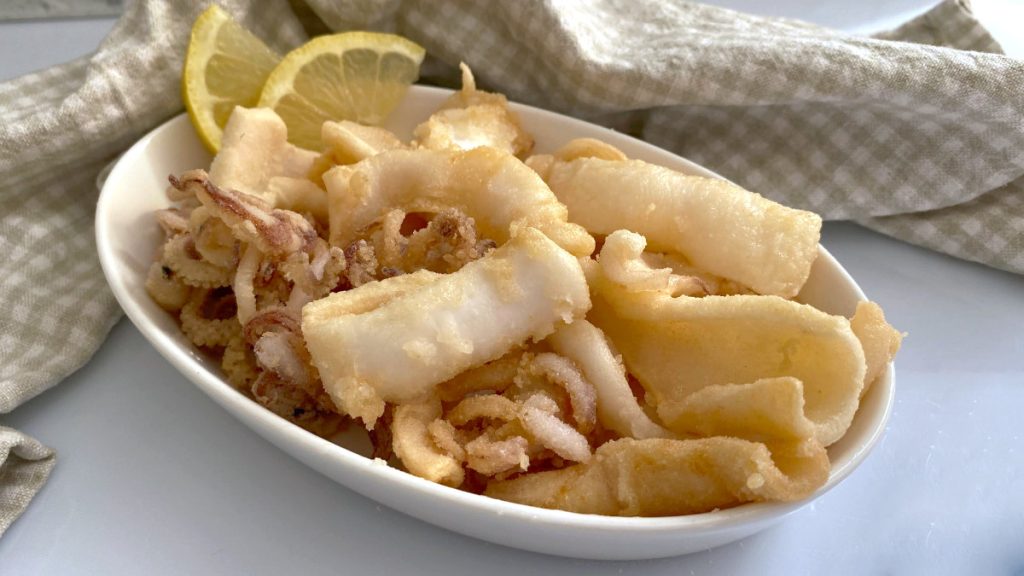 frittierte Tintenfische