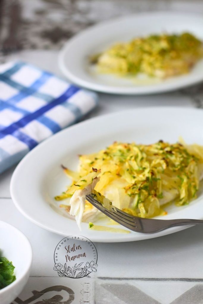 Fischfilet im Kartoffel- und Zucchinimantel