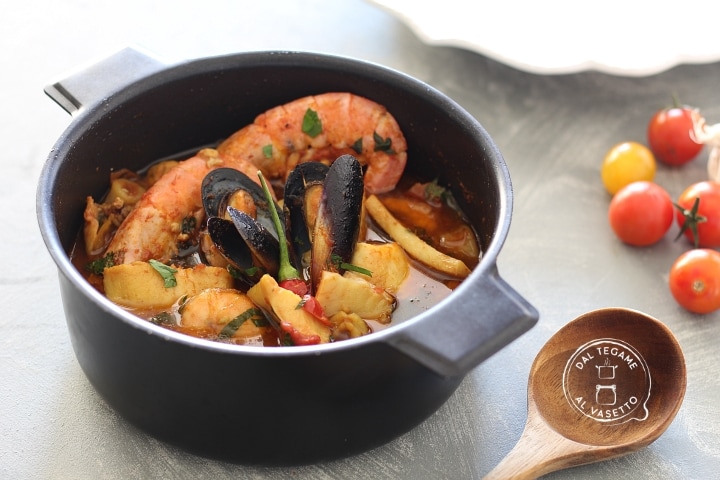 Fischsuppe in der Mikrowelle