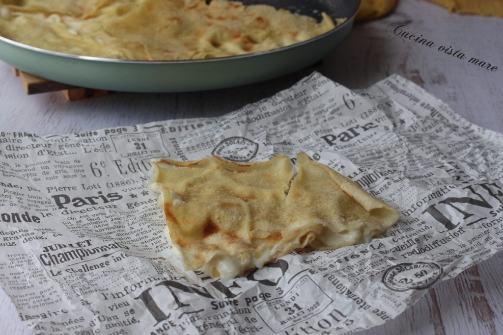 Focaccia carasau Cucina vista mare