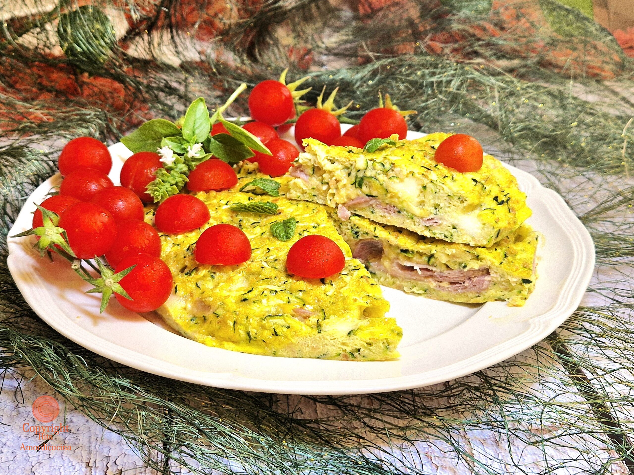 Zucchinikuchen in der Mikrowelle gebacken
