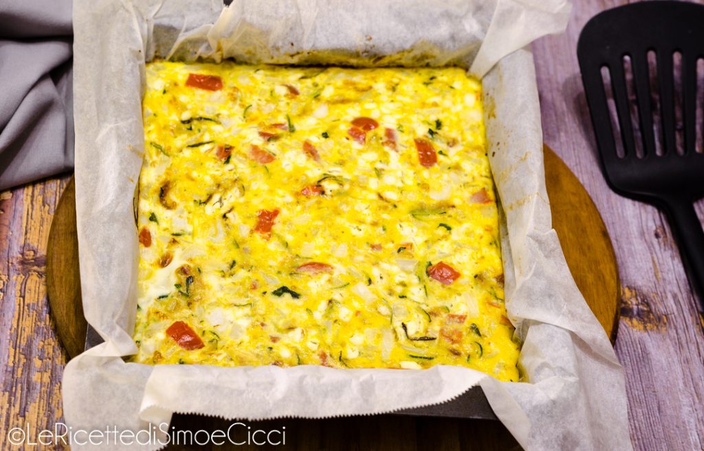 Frittata in der Heißluftfritteuse gebacken