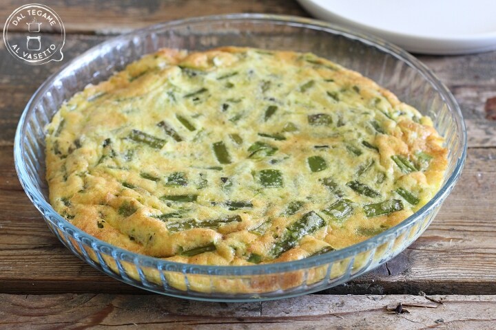 Spargelfrittata in der Mikrowelle