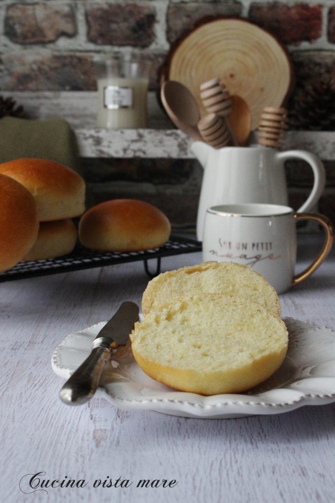 Frühstücksbrötchen Küche mit Meerblick