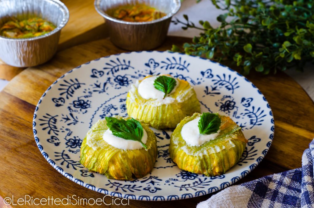 Gebackene Kürbisblüten-Soufflés