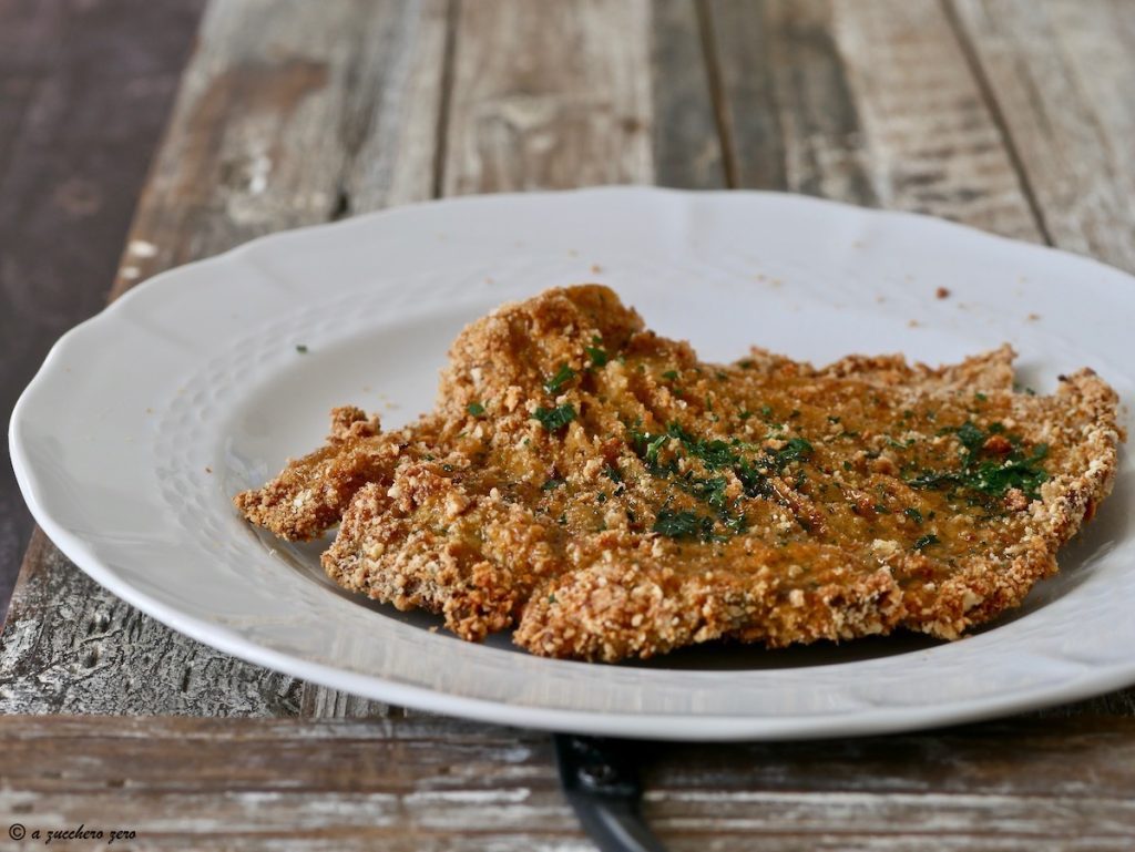 Gebackene Pleurotus Pilzschnitzel