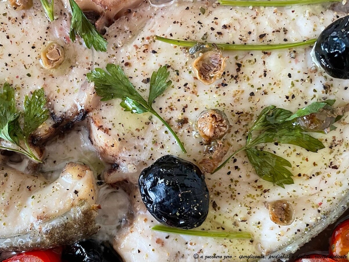 Gebackener Zackenbarsch mit Kirschtomaten