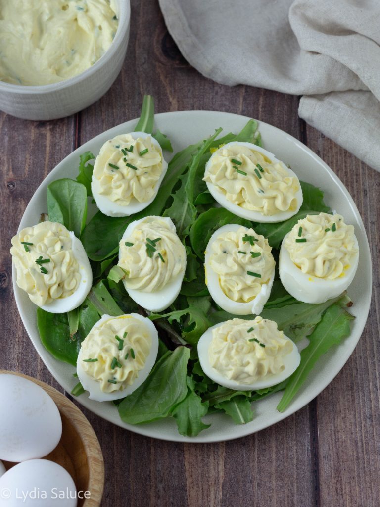 Gefüllte Eier mit Ricotta