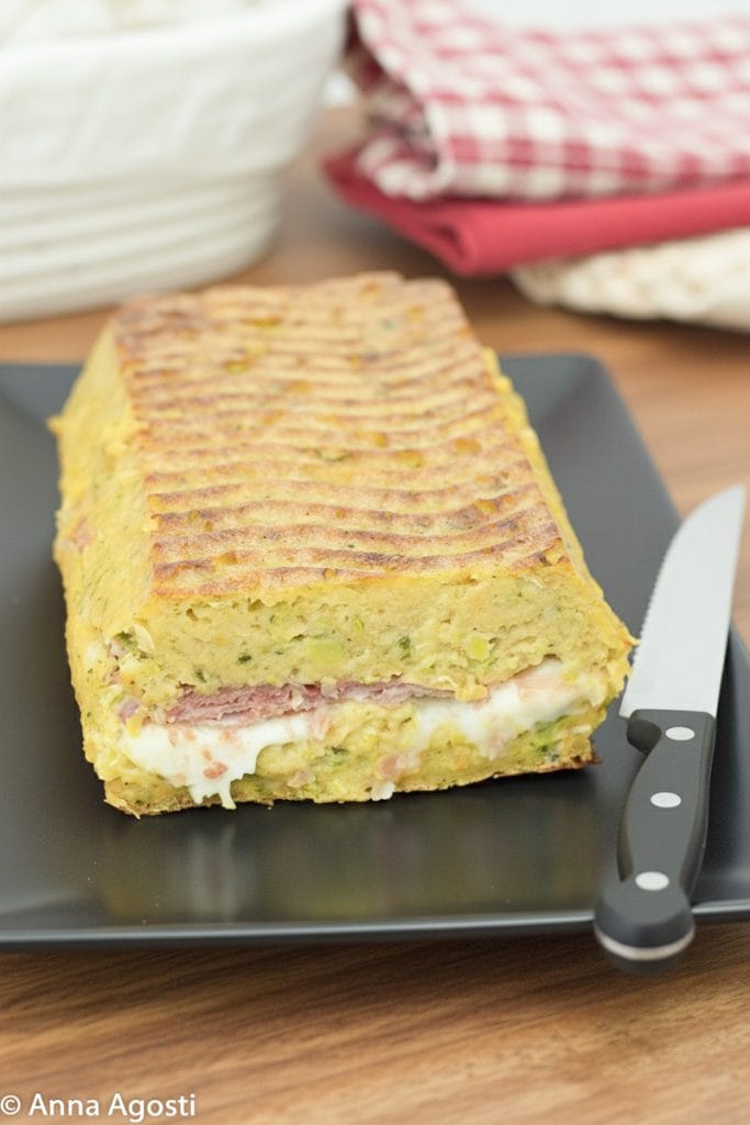 Gefüllter Zucchini-Flan