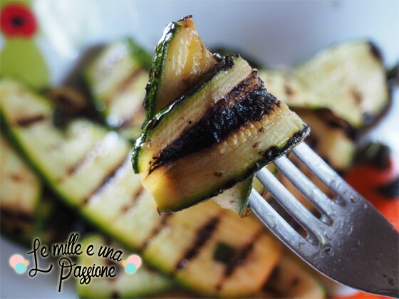 gegrillte zucchini