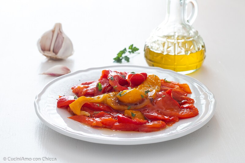 Geröstete Paprika einfache und schnelle Beilage