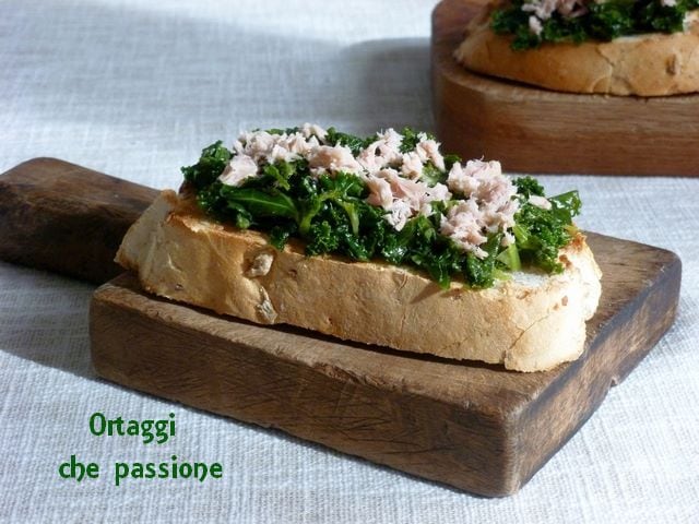 Grüne Bruschetta mit Thunfisch Ortaggi die Leidenschaft von Sara