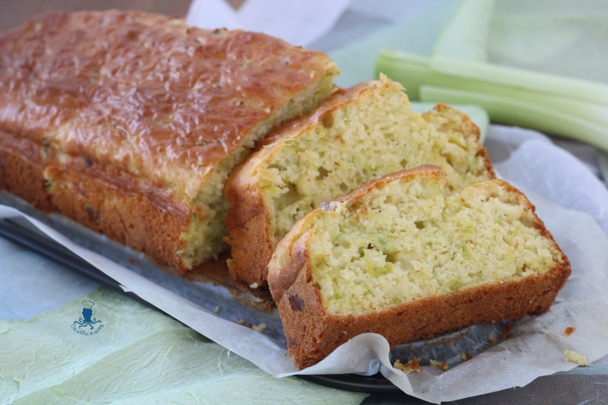 Herzhafter Porree-Plumcake, einfaches und schnelles Rezept