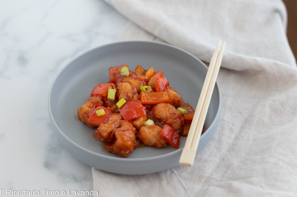 Hähnchen in scharfer Soße