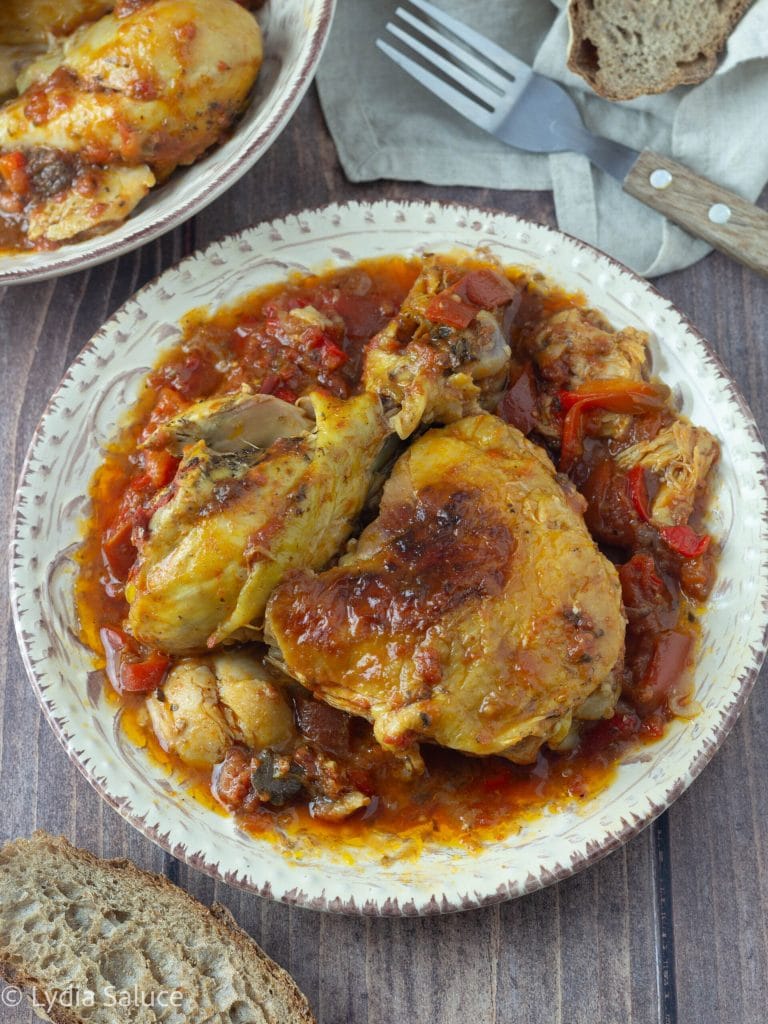 Hähnchen und Paprika nach römischer Art