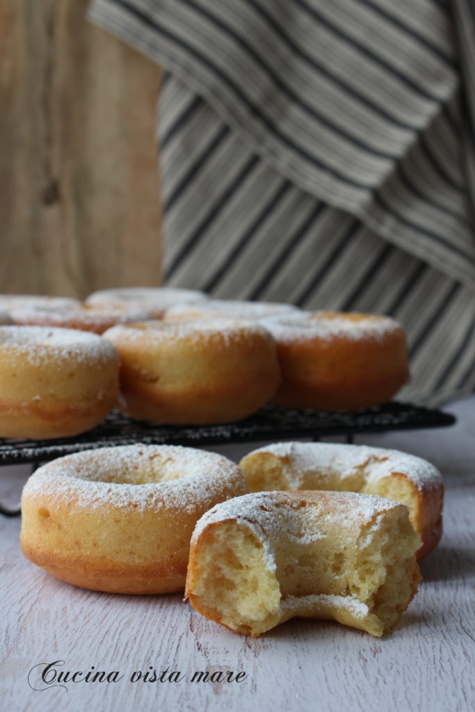 Haselnuss-Donuts Küche mit Meeresblick