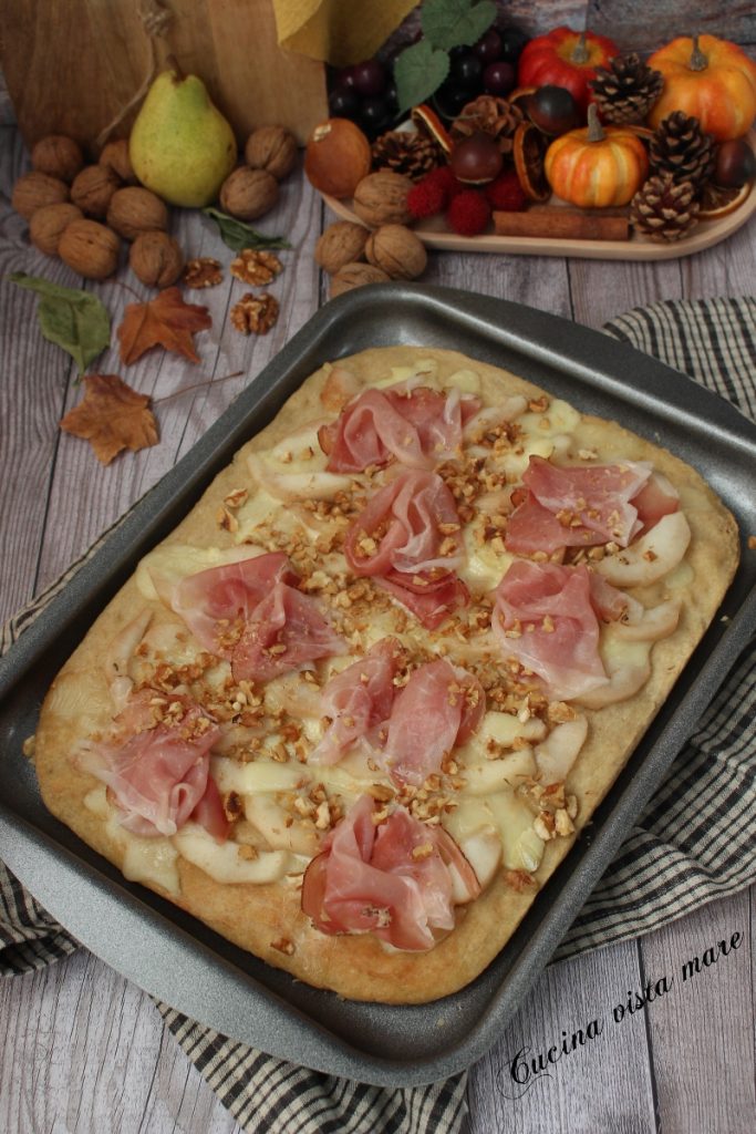 Herbst-Focaccia Küche Meerblick