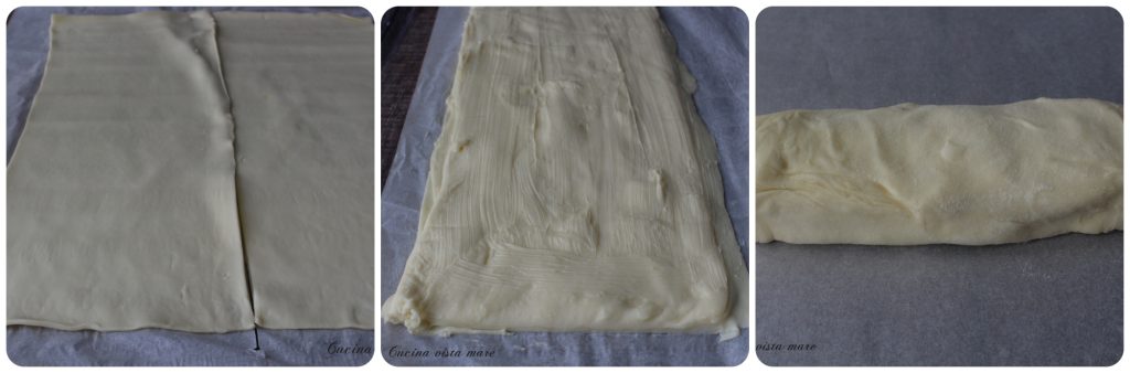 Herzhafte Sfogliatelle Küche mit Meeresblick