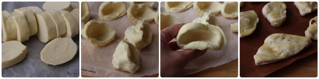 Herzhafte Sfogliatelle Küche mit Meeresblick