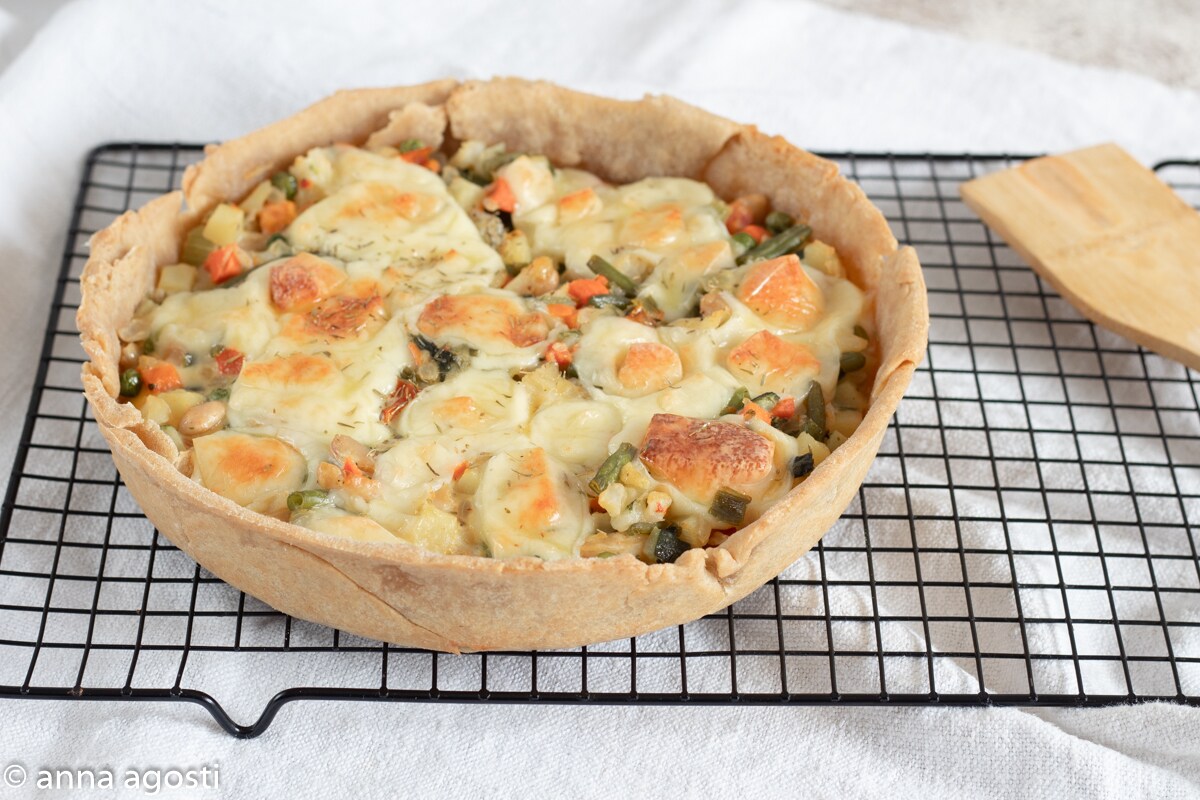 Herzhafter Minestrone-Kuchen